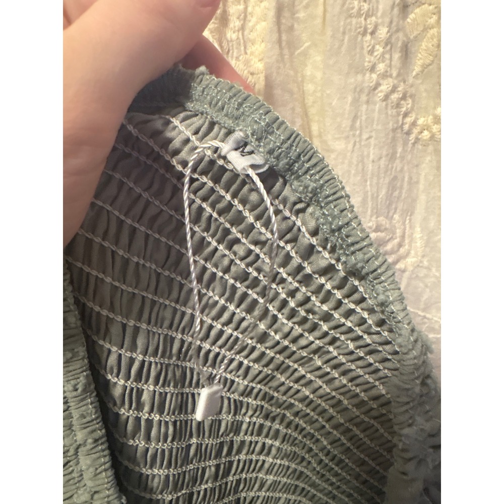 Dotted Texture Smocked Dress - Picture 2 of 2